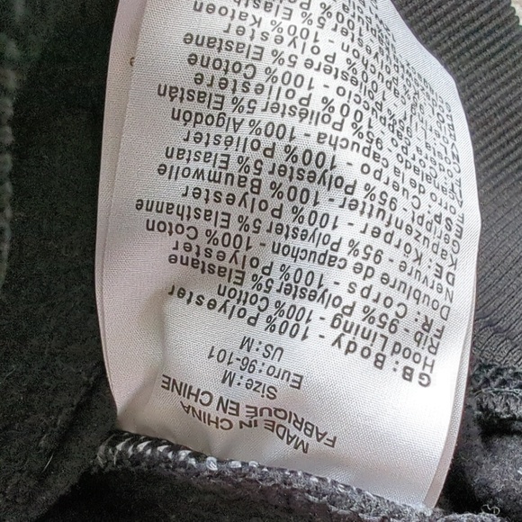 Bench. Longer Black Lime Green Full Zip Hooded Long Leave Sweatshirt Size M - Picture 5 of 7